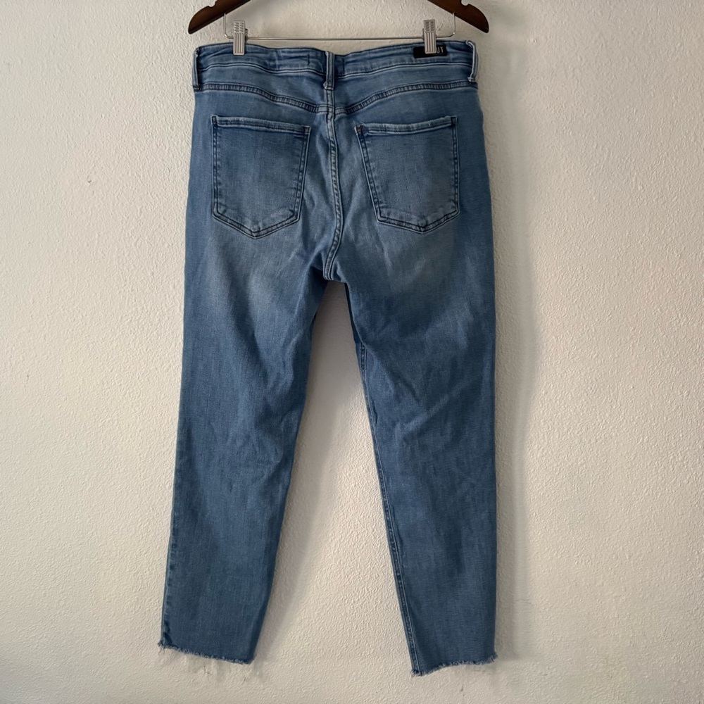 KUT from the Kloth Rachael Mom Jeans Raw Hem Retro Size 16 High Rise Button Fly - Picture 14 of 15